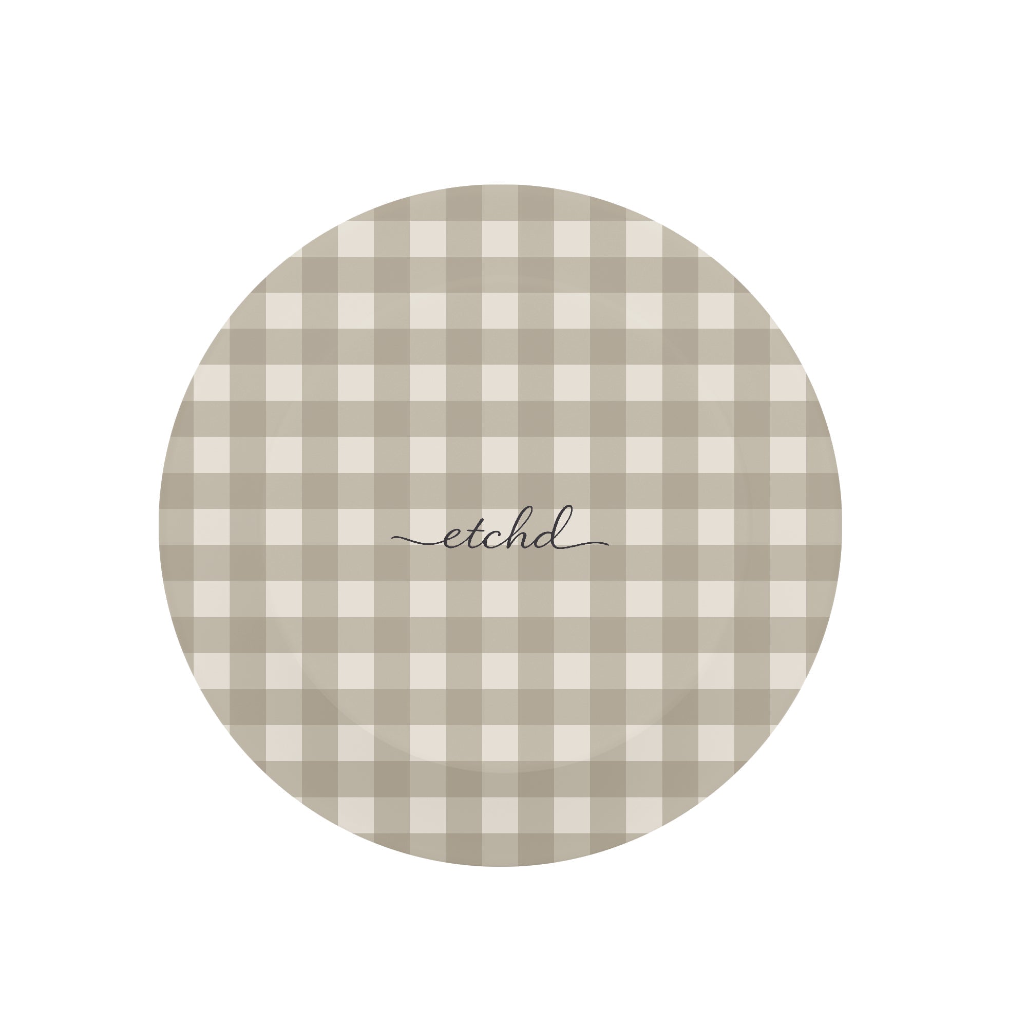 Neutral Gingham Phone Grip And Stand by etchd, view 2