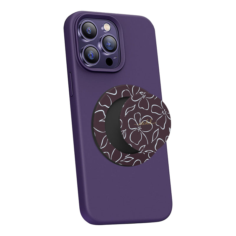 Plum & Blue Floral Handyhalterung und Ständer-zoom-