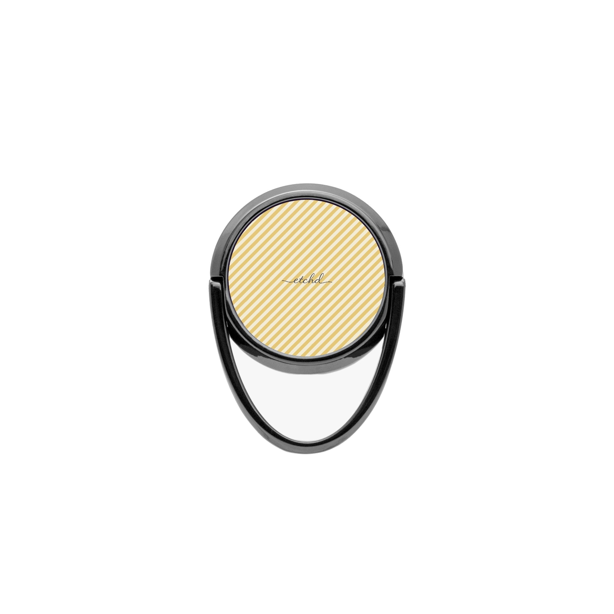 Butter & Cream Striped Diagonal Phone Ring Holder by etchd, view 4