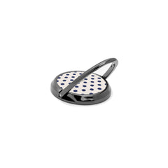 Navy & Cream Polka Dot Phone Ring Holder by etchd, view 5