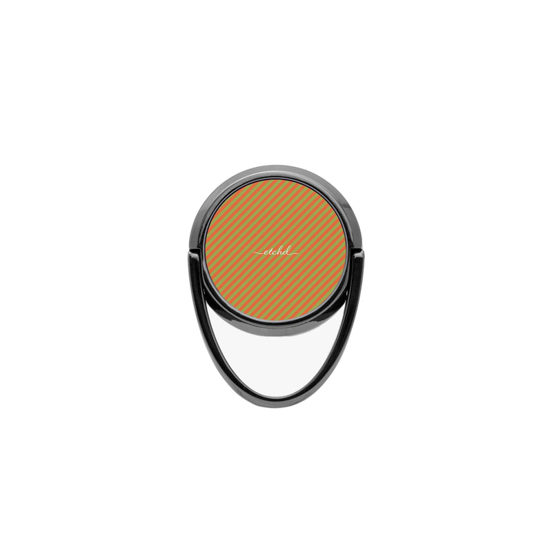 Persimmon And Wasabi Diagonal Phone Ring Holder-zoom-