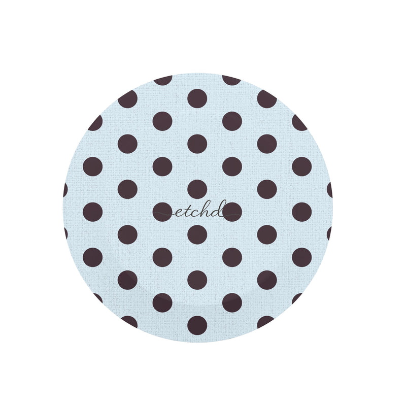 Plum And Blue Polka Dot Handy-Halterung und Ständer-zoom-