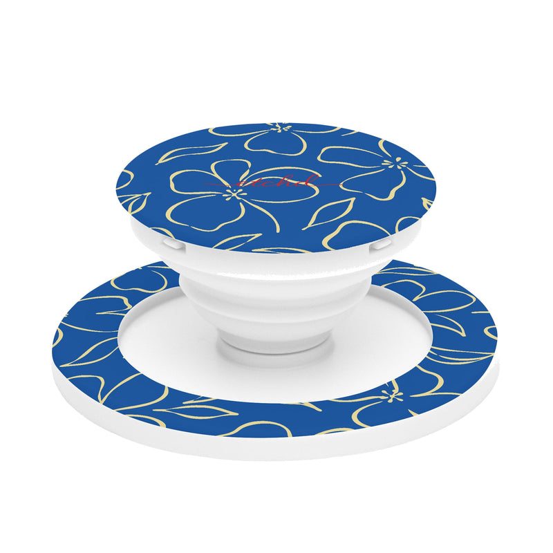 Cobalt & Butter Floral Anello e supporto per telefono-zoom-