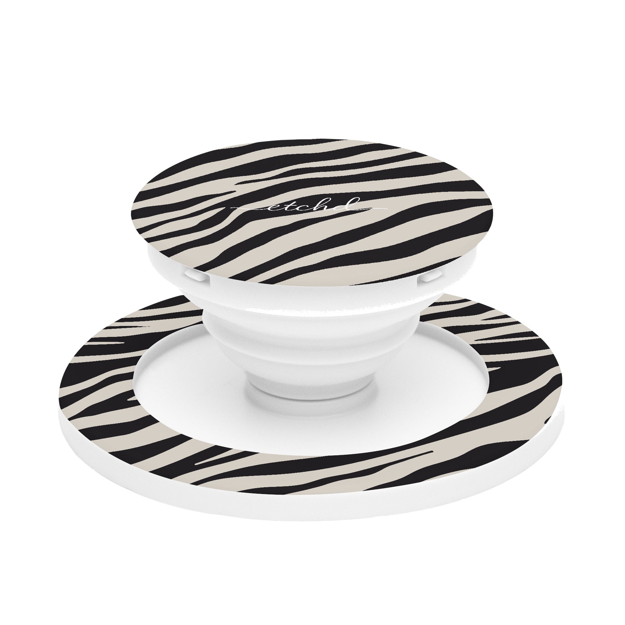 Zebra Print Phone Grip And Stand by etchd