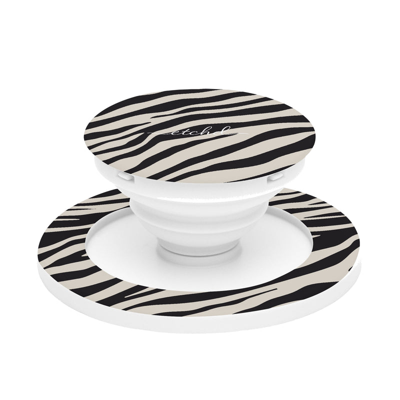 Zebra Print Handy-Halterung und Ständer-zoom-