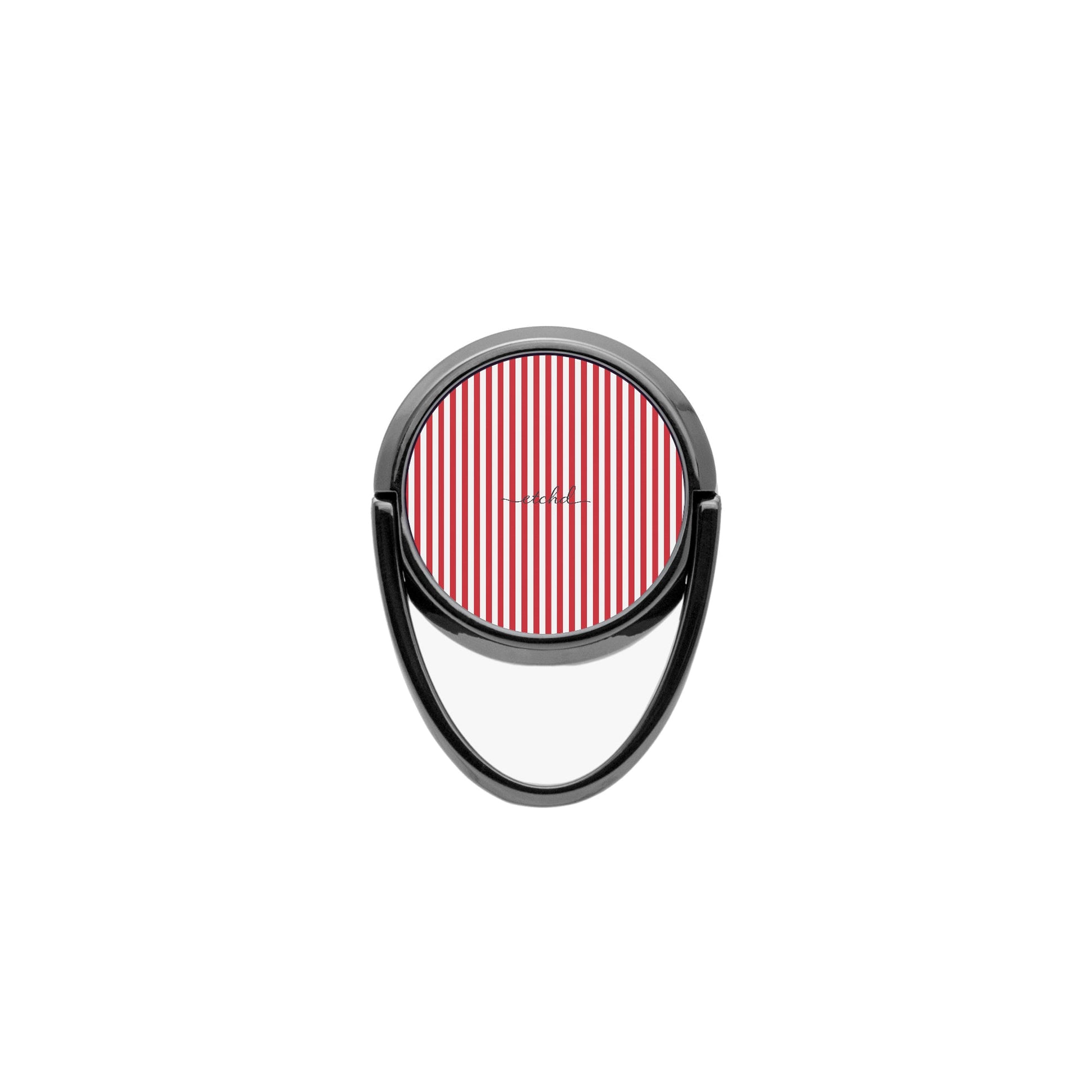Classic Red & White Striped Phone Ring Holder by etchd, view 4