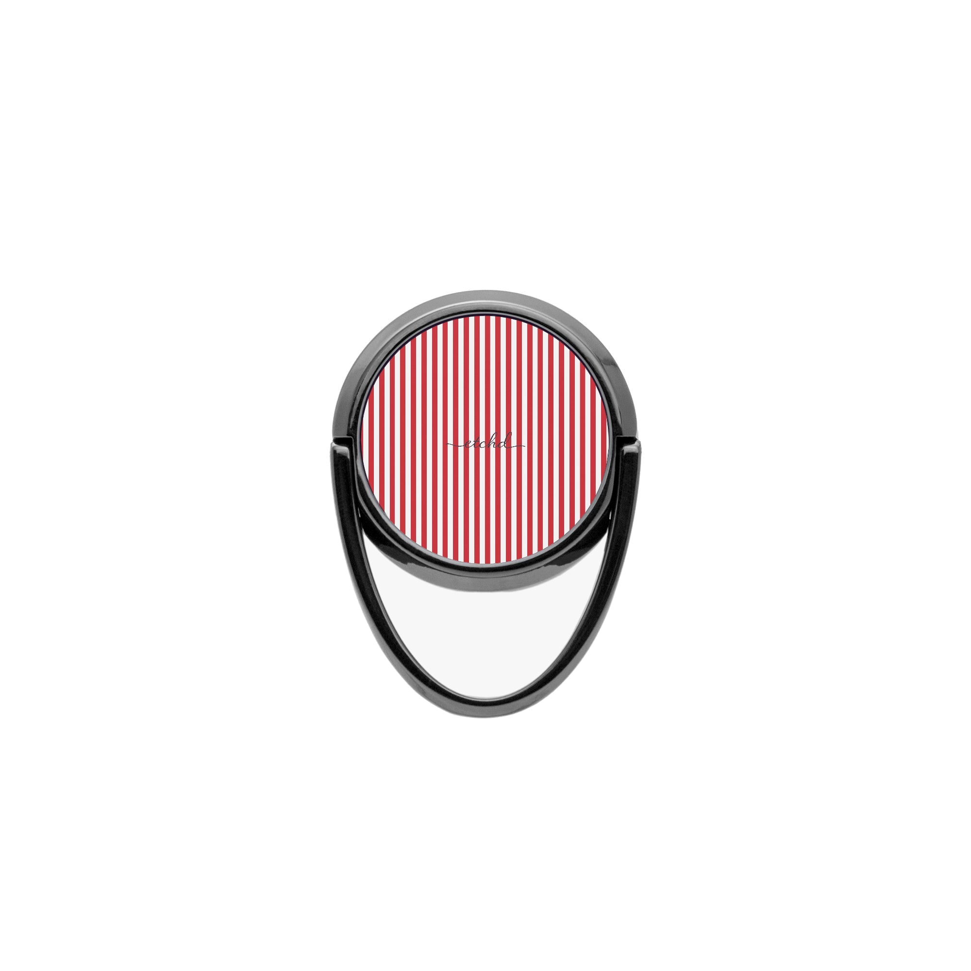 Classic Red & White Striped Phone Ring Holder by etchd, view 4