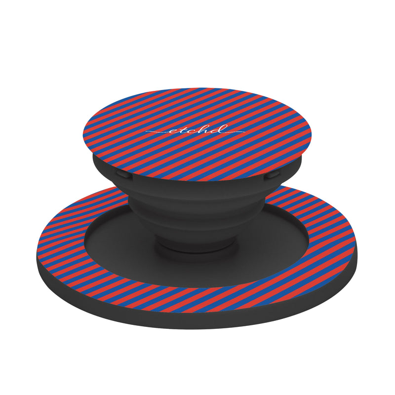 Cobalt And Poppy Diagonal Phone Grip And Stand-zoom-