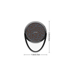 Espresso & Cerulean Floral Phone Ring Holder by etchd, view 3