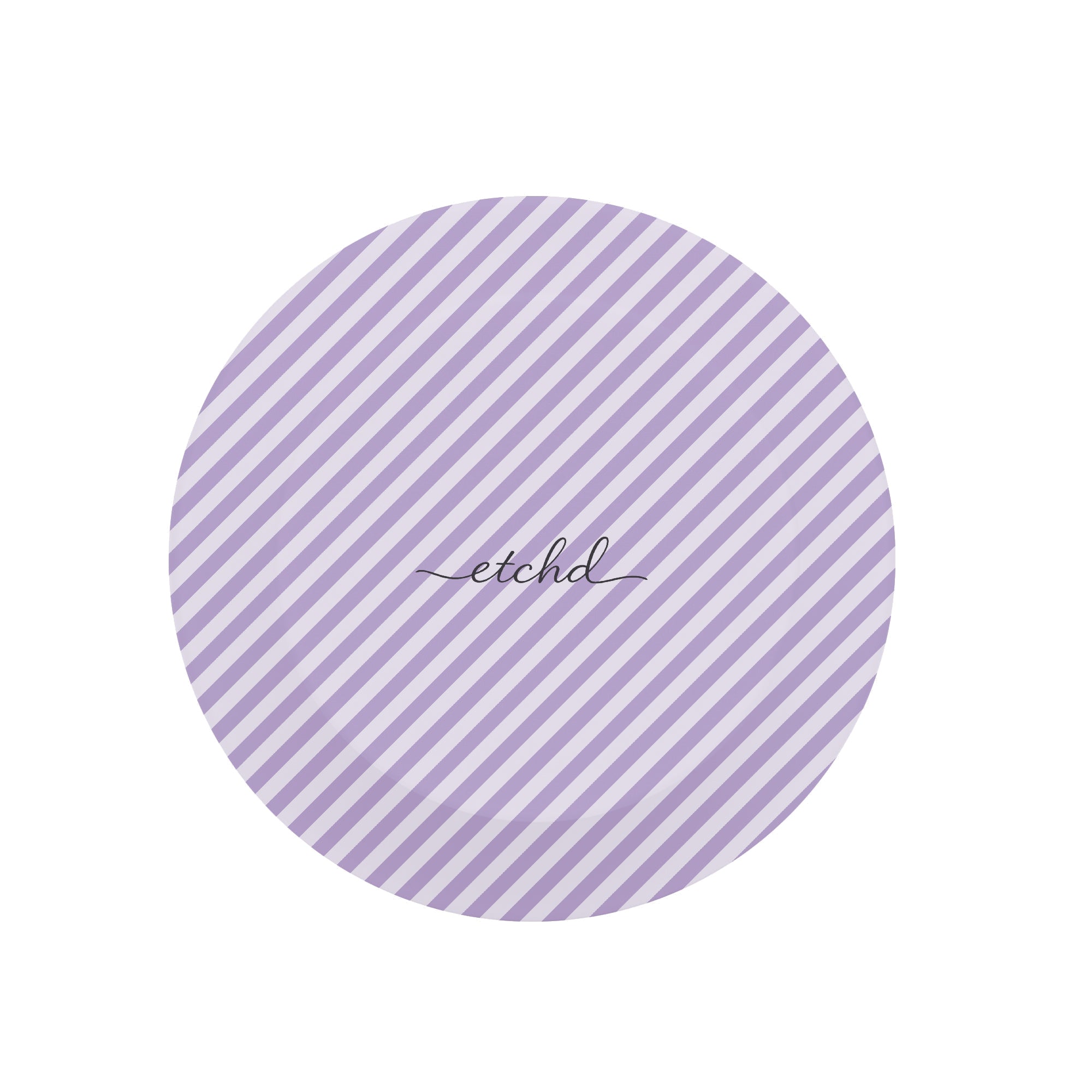 Lilac & Cream Striped Diagonal Phone Grip And Stand by etchd, view 2