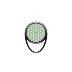 Cream & Sage Polka Dot Phone Ring Holder by etchd, view 4