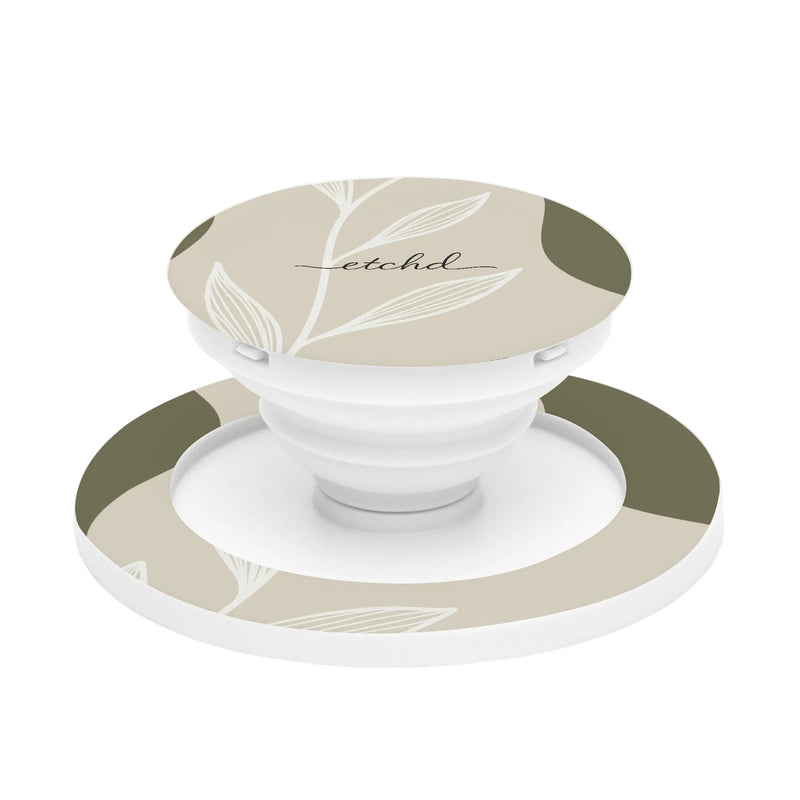 Olive Leaf Phone Grip And Stand-zoom-