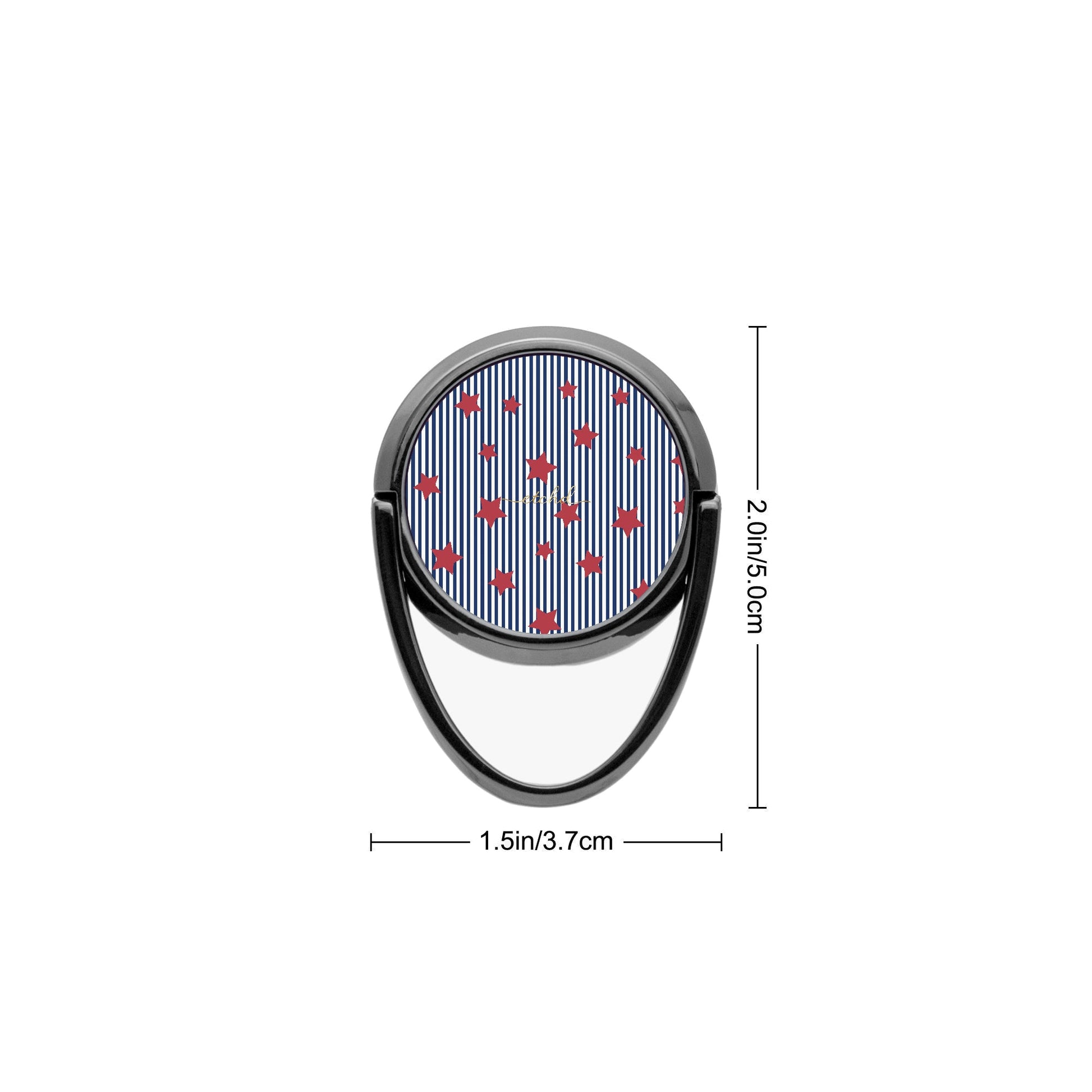 Blue Stripes & Red Stars Phone Ring Holder by etchd, view 3