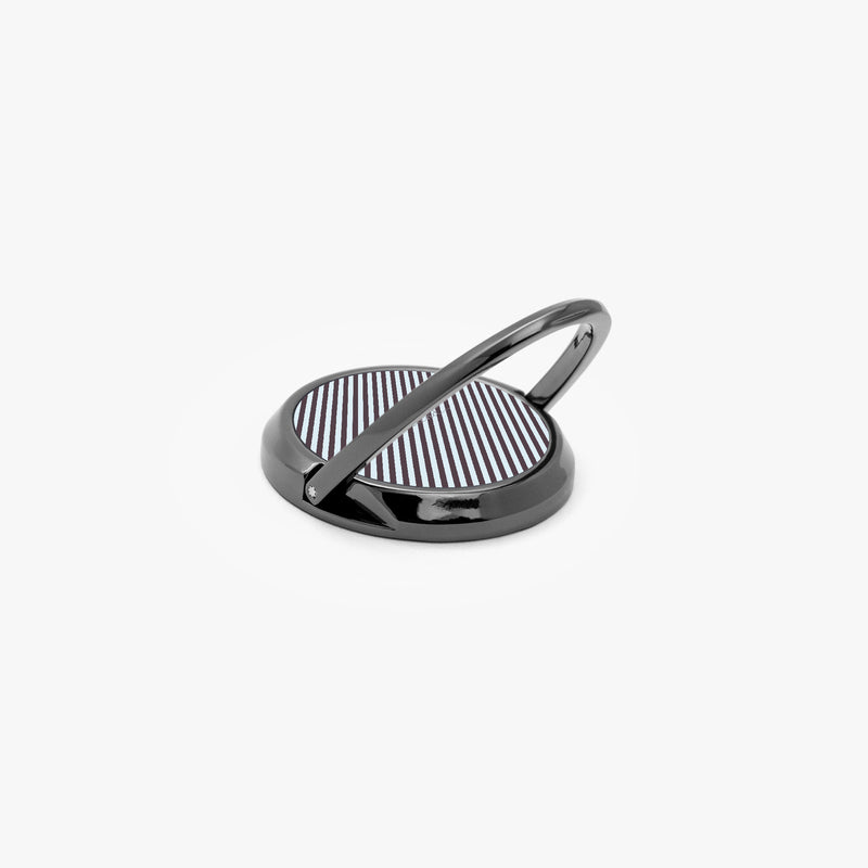 Blue And Plum Striped Phone Ring Holder-zoom-