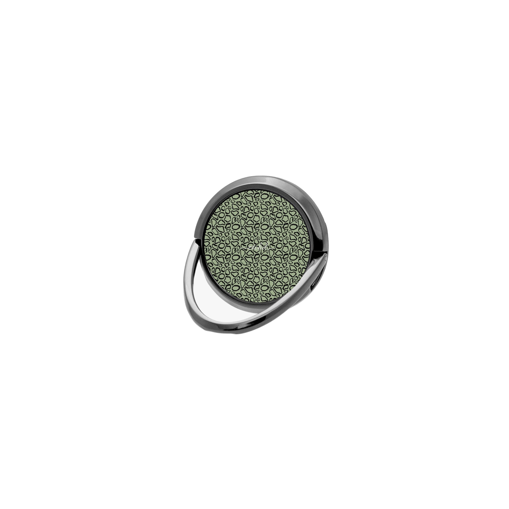 Abstract Print Sage Phone Ring Holder by etchd