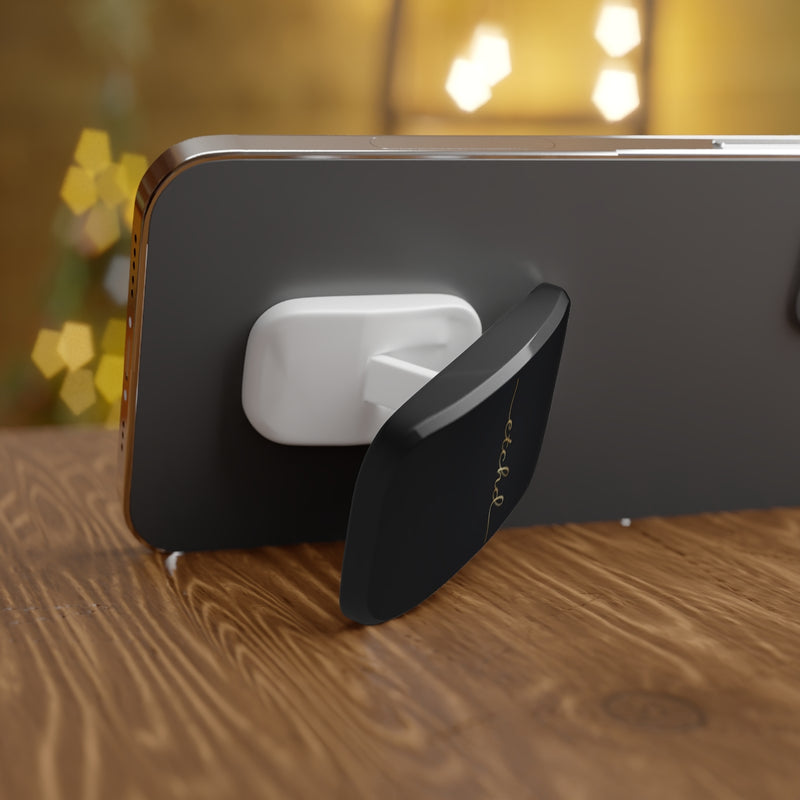 Etchd Signature Black Click-On Phone Grip by etchd, view 4