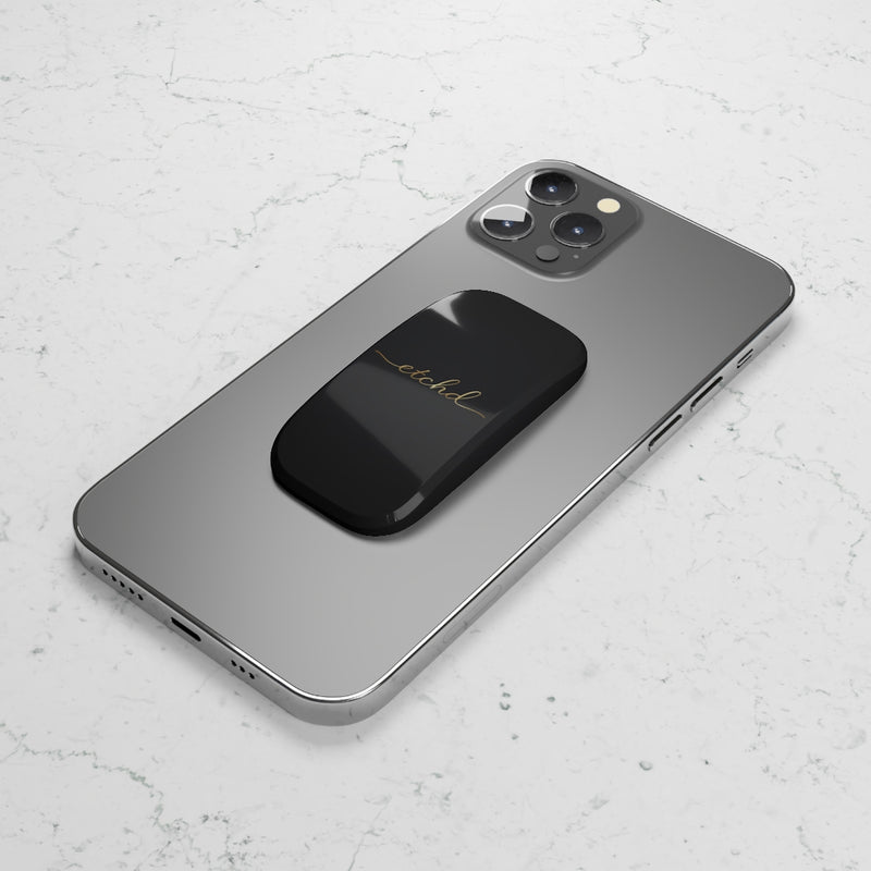 Etchd Signature Black Click-On Phone Grip by etchd, view 5