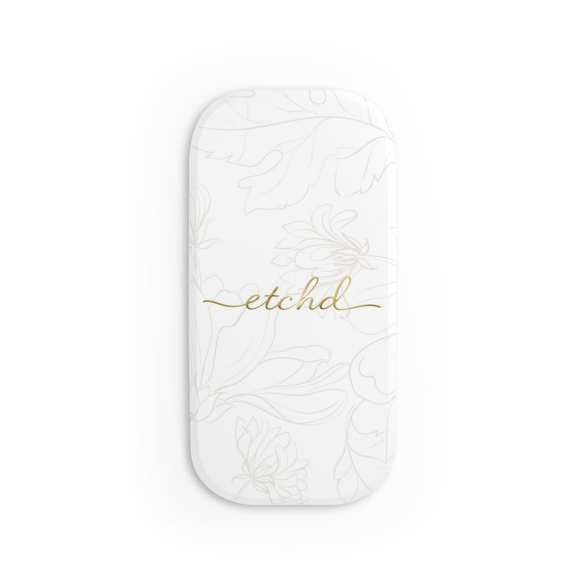 Etchd Signature White Click-On Phone Grip by etchd, view 2