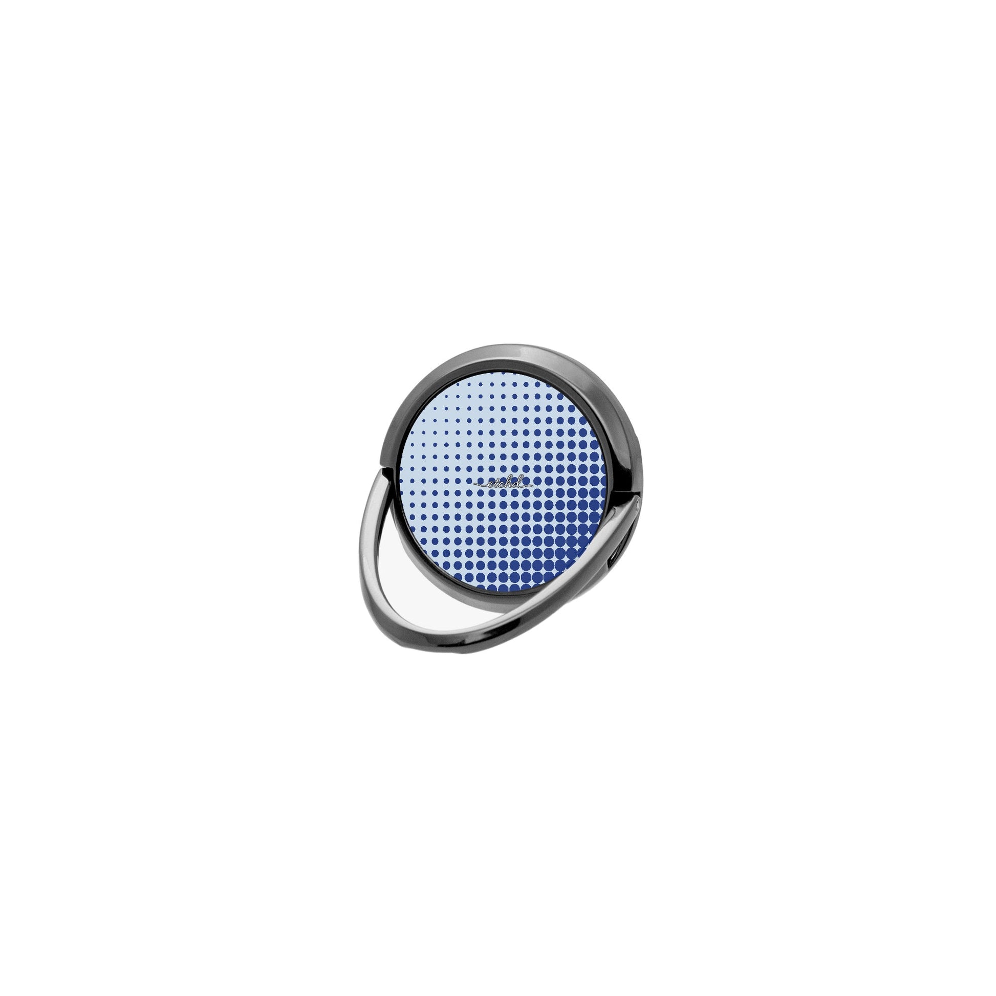 Cobalt Halftone Phone Ring Holder by etchd
