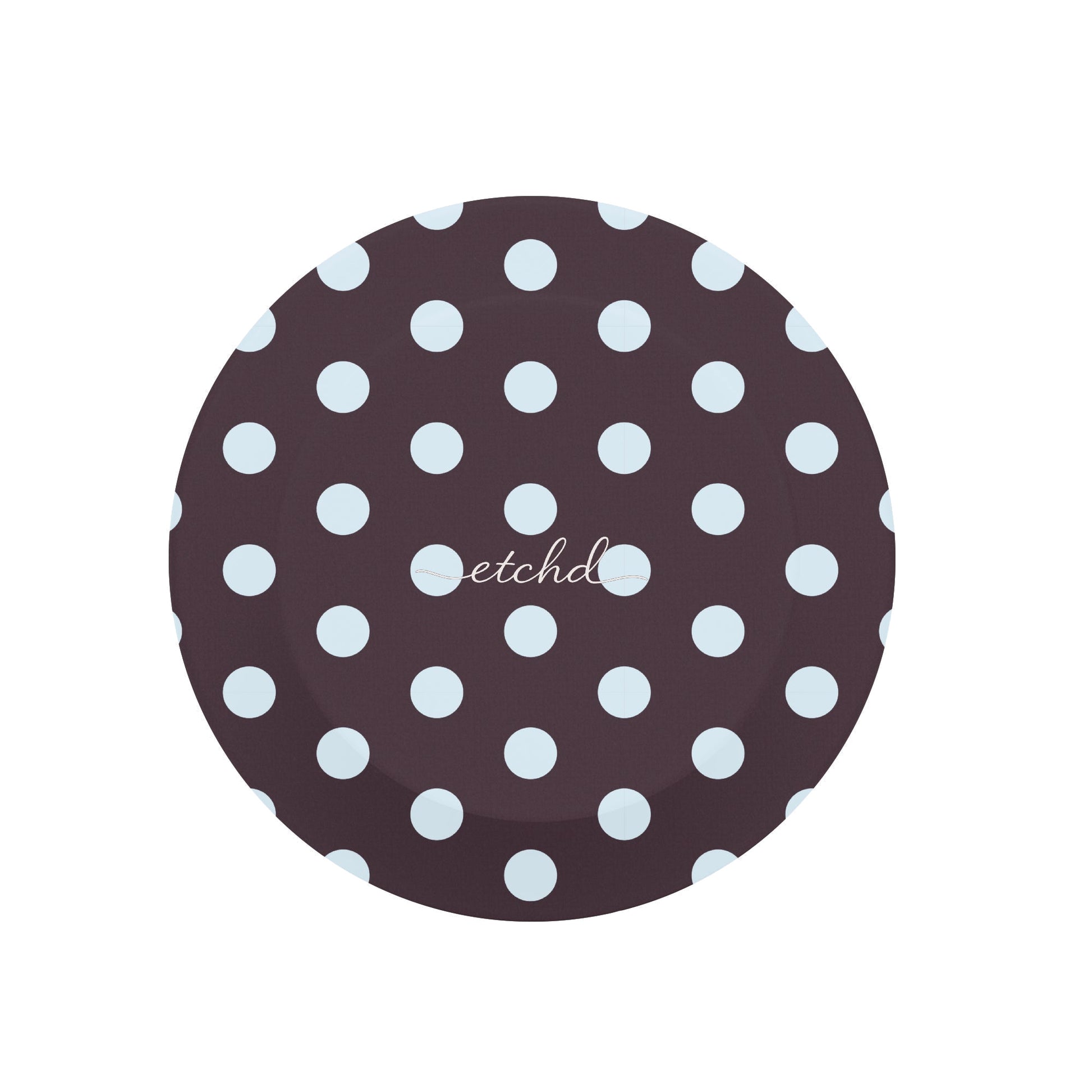 Blue And Plum Polka Dot Phone Grip And Stand by etchd, view 3