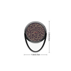 Plum & Butter Floral Phone Ring Holder by etchd, view 3