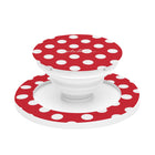Classic Red & White Polka Dot Phone Grip And Stand