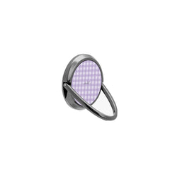 Lilac & Cream Gingham Phone Ring Holder by etchd, view 8