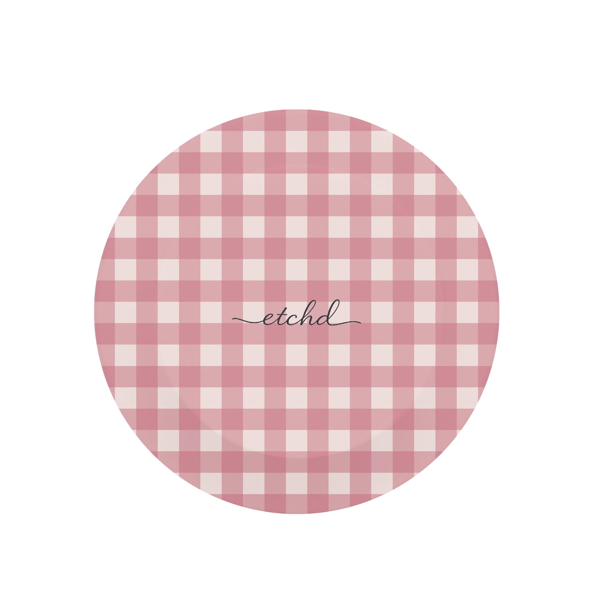 Blush & Cream Gingham Phone Grip And Stand by etchd, view 3