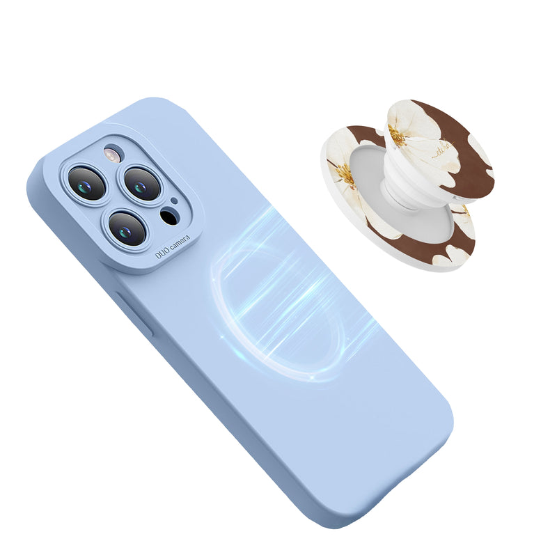 Mocha Blossom Phone Grip And Stand-zoom-