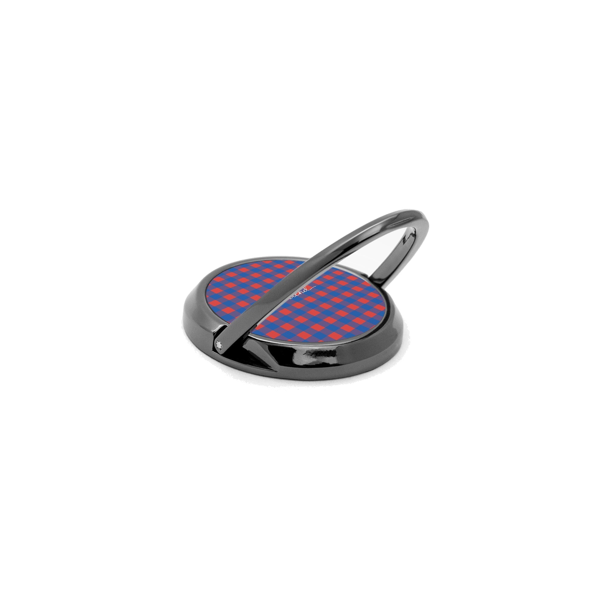 Cobalt & Poppy Gingham Phone Ring Holder by etchd, view 5