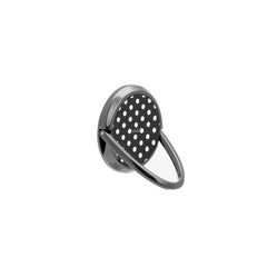 White & Black Polka Dot Phone Ring Holder by etchd, view 8
