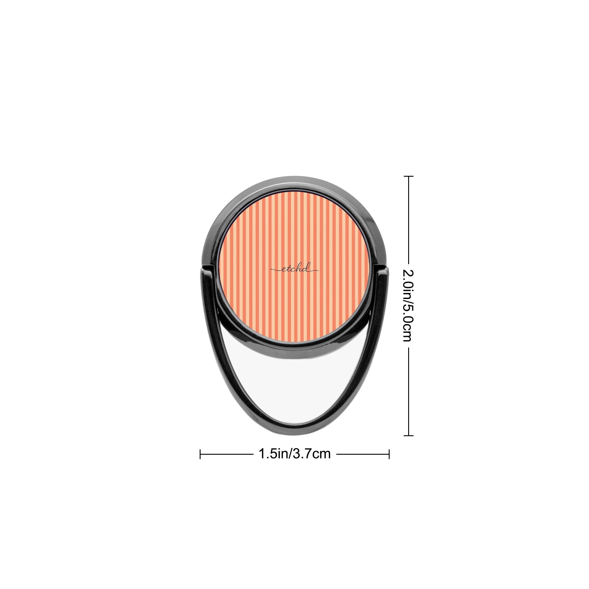 Coral And Peach Phone Ring Holder by etchd, view 3