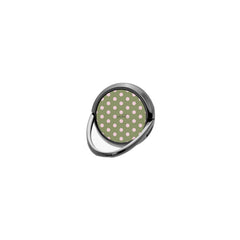 Pink And Green Polka Dot Phone Ring Holder by etchd