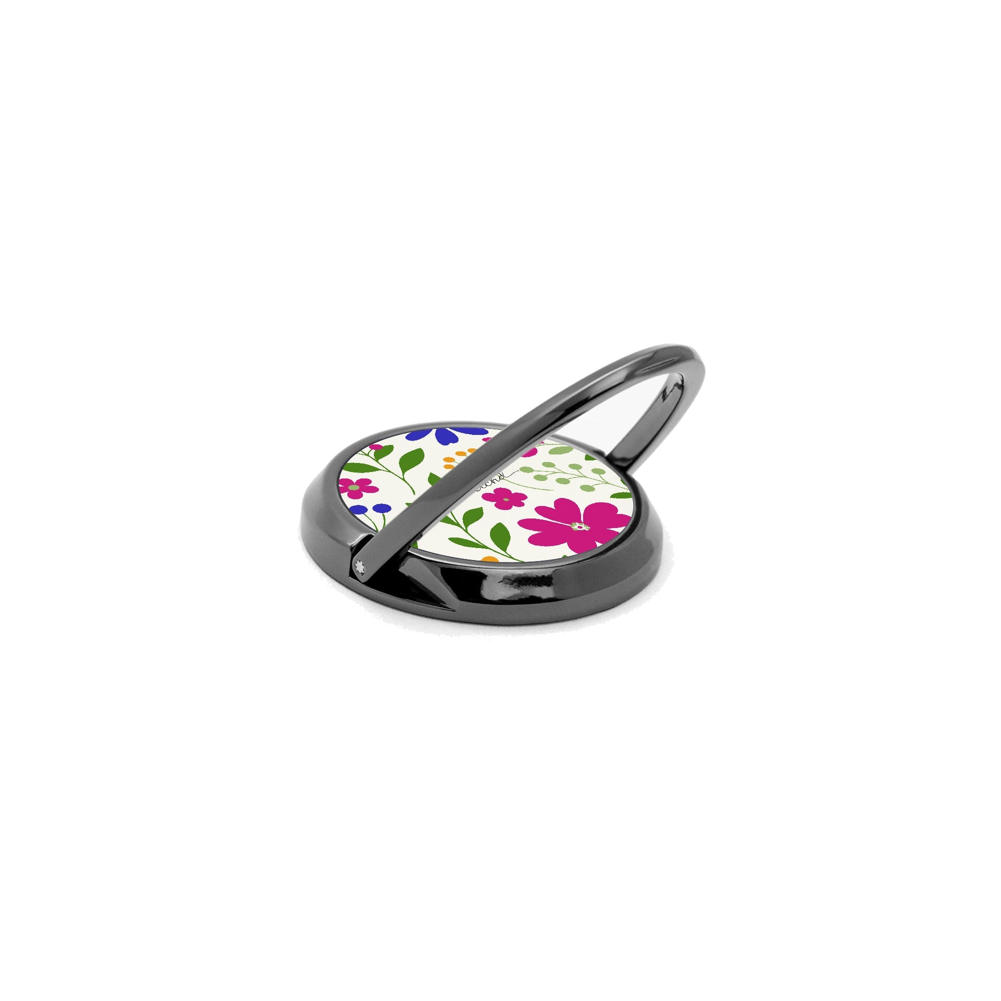 Funky Floral Phone Ring Holder by etchd, view 5