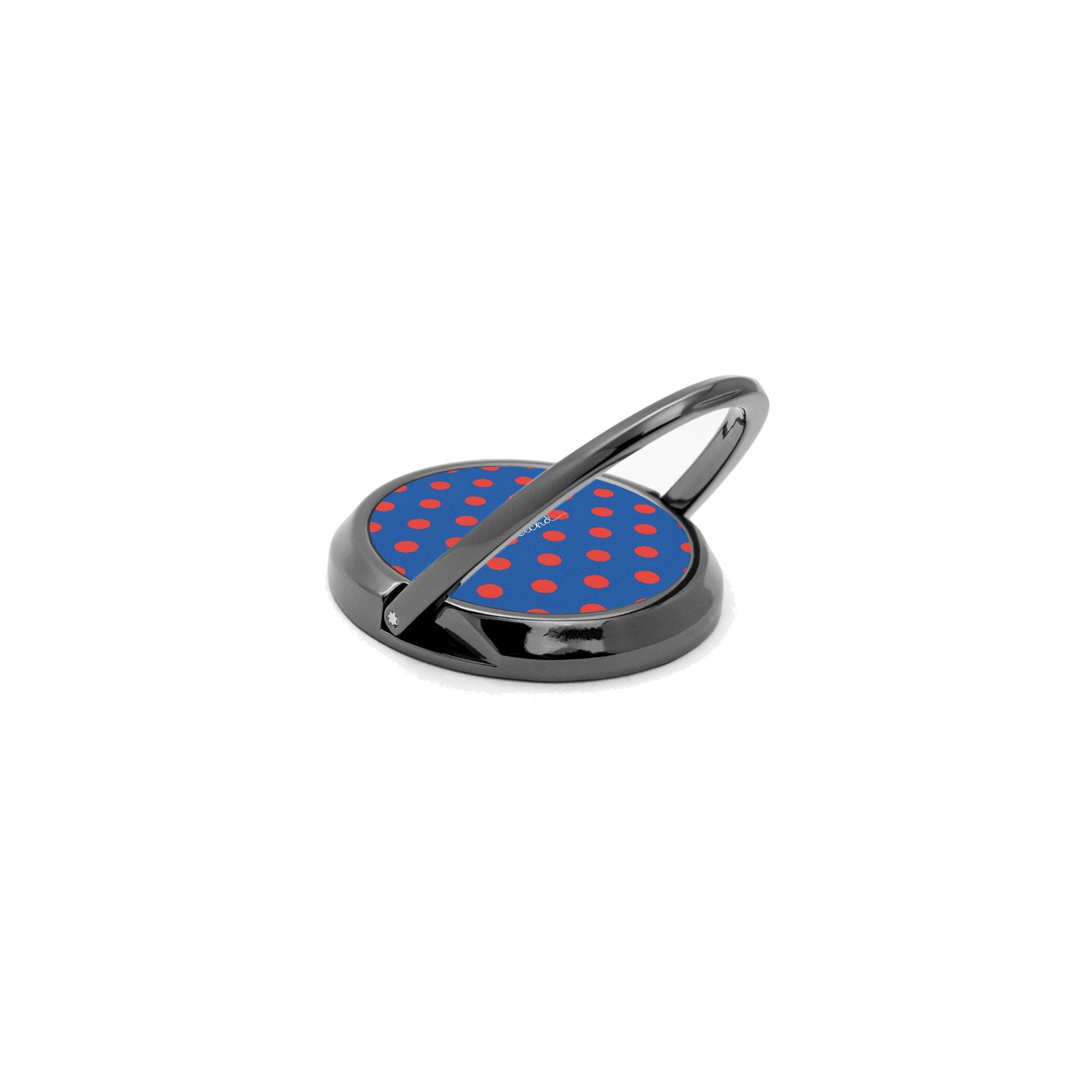 Poppy And Cobalt Polka Dot Phone Ring Holder by etchd, view 5