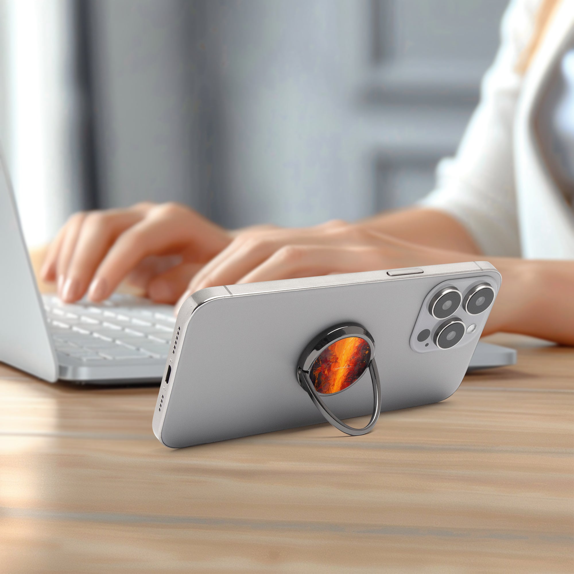 Molten Core Phone Ring Holder by etchd, view 7