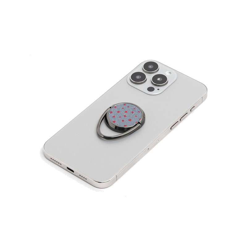 Blue Stripes & Red Stars Phone Ring Holder-zoom-
