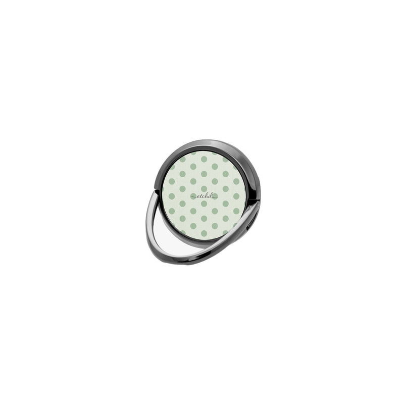 Sage Polka Dot Anneau de maintien-zoom-
