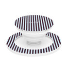 Plum & Blue Striped Anello e supporto per telefono