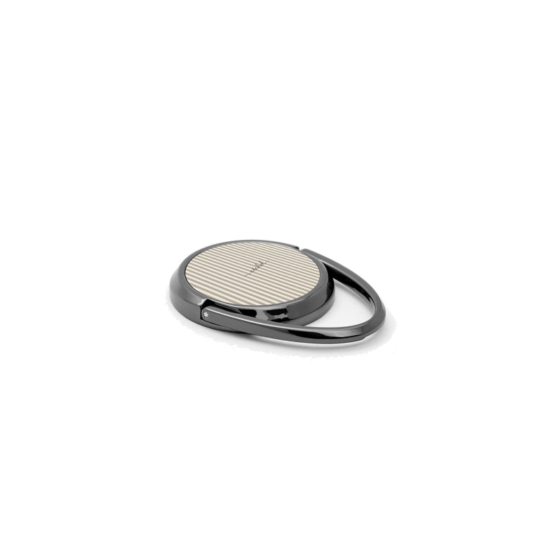 Neutral Striped Phone Ring Holder-zoom-