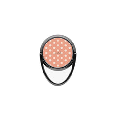 Cream & Coral Polka Dot Phone Ring Holder by etchd, view 4