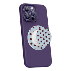 Blue & Cherry Polka Dot Phone Grip And Stand by etchd, view 7