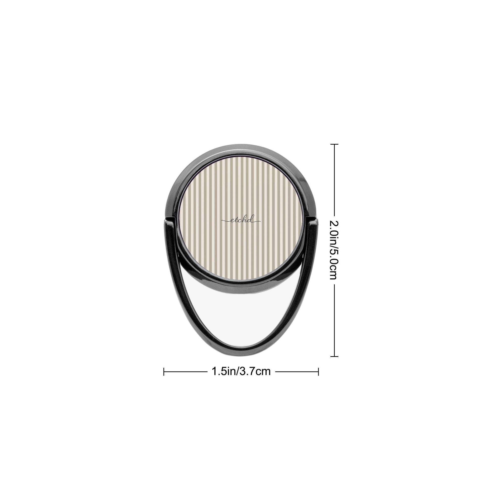 Neutral Striped Phone Ring Holder by etchd, view 3