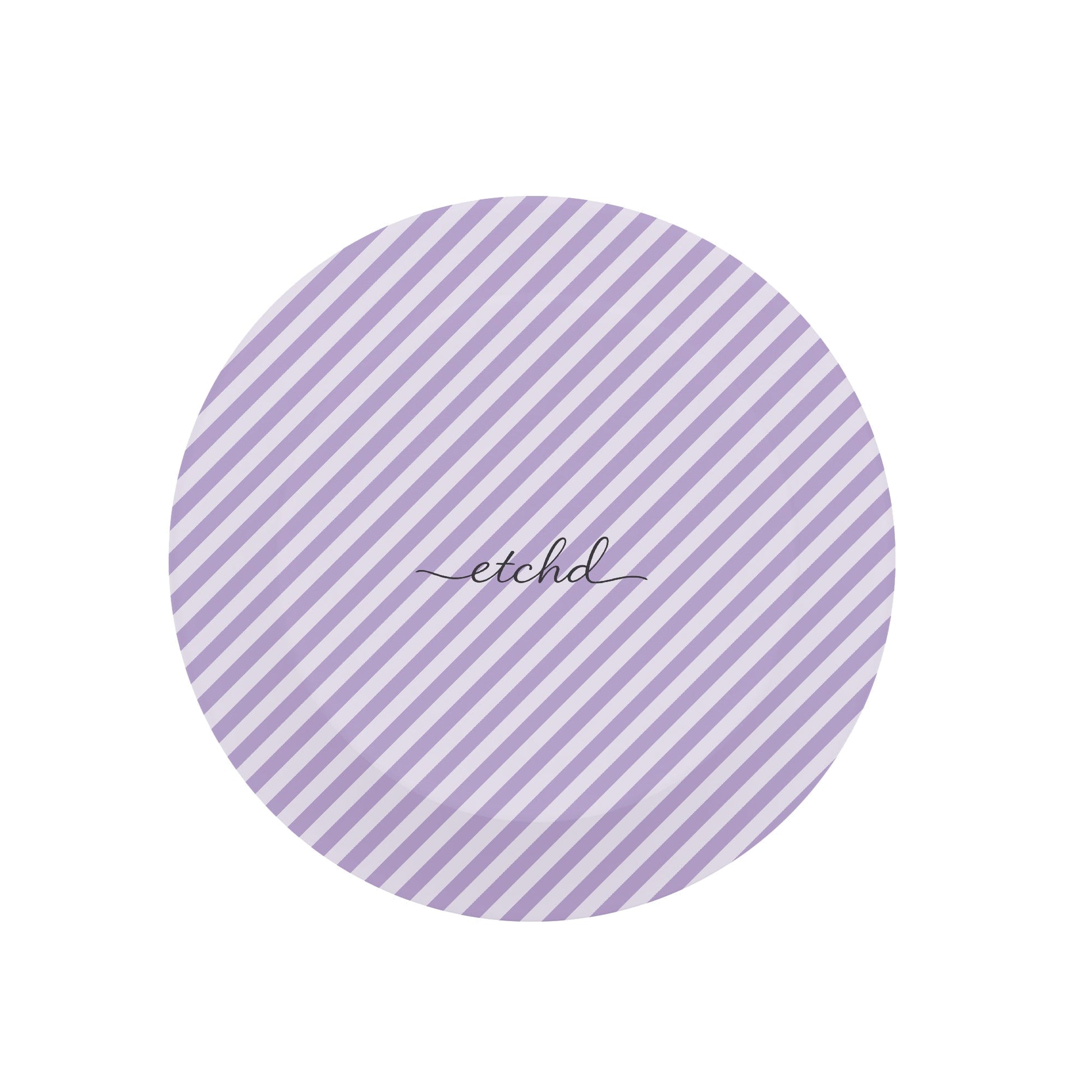 Lilac & Cream Striped Diagonal Phone Grip And Stand by etchd, view 3