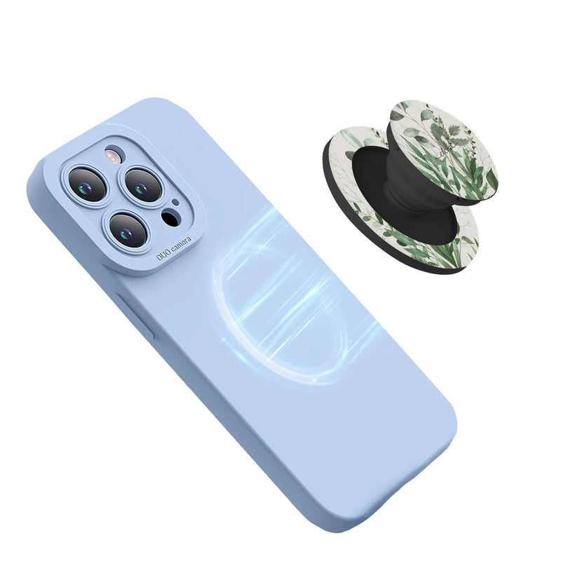 Botanical Leaf Phone Grip And Stand-zoom-