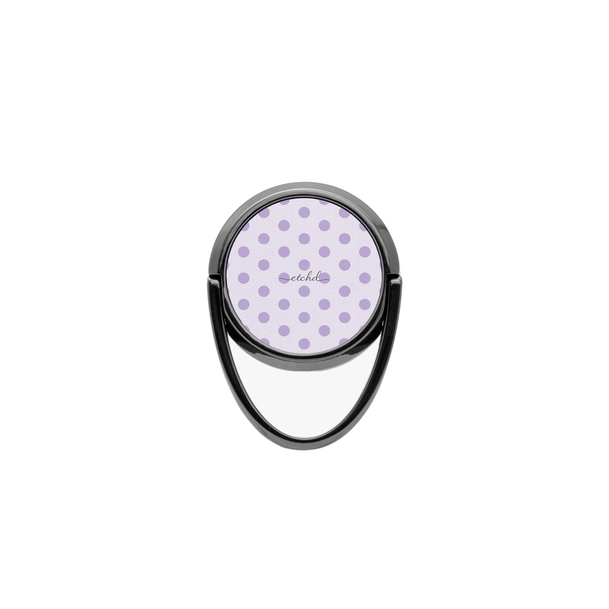 Lilac Polka Dot Phone Ring Holder by etchd, view 4