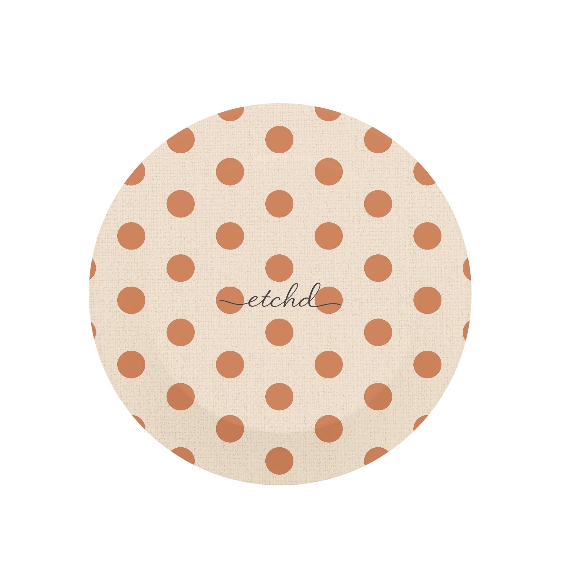Terracotta Polka Dot Phone Grip And Stand by etchd, view 2