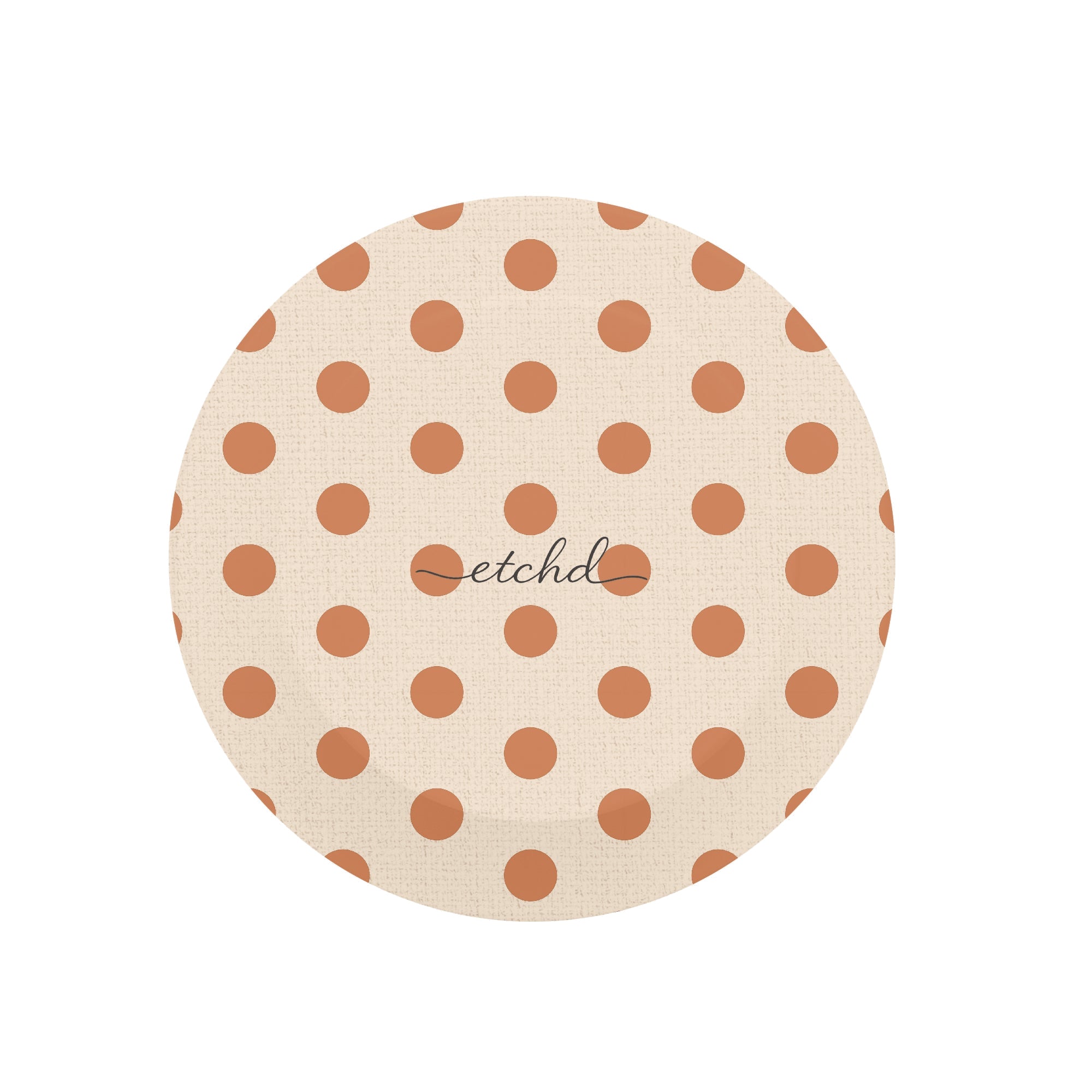 Terracotta Polka Dot Phone Grip And Stand by etchd, view 2