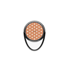 Cream & Terracotta Polka Dot Phone Ring Holder by etchd, view 4