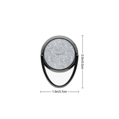Dusty Blue Paisley Phone Ring Holder by etchd, view 3